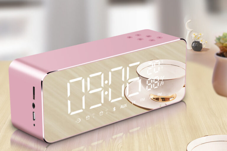 Home Sleeping Alarm Clock Wireless Bluetooth Speaker (4)
