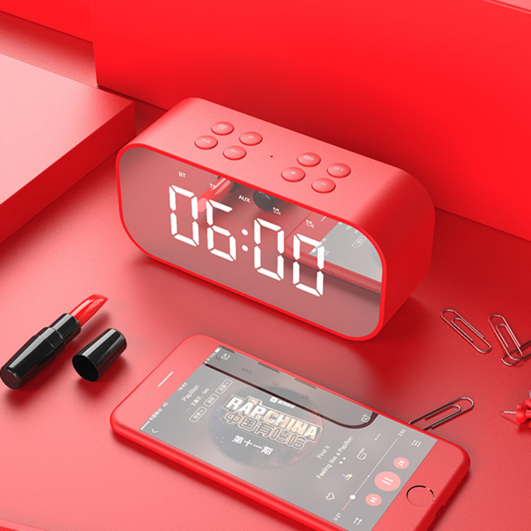 Beautiful bluetooth speaker LED alarm clock