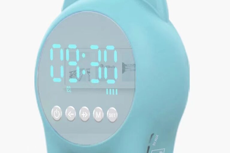 Mirror bluetooth speaker creative with alarm clock (2)