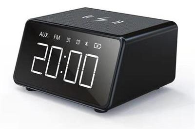 Wireless bluetooth speaker alarm clock (6)