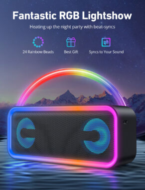 A8PRO Bluetooth speaker 20W waterproof RGB deep bass wireless
