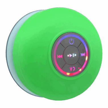 BTS07 mini waterproof shower Bluetooth speaker with LED light