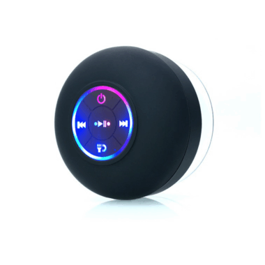 BTS07 mini waterproof shower Bluetooth speaker with LED light