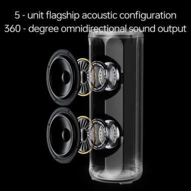 Bluetooth 5.4 Portable Waterproof Speaker with 24-Hour Playtime
