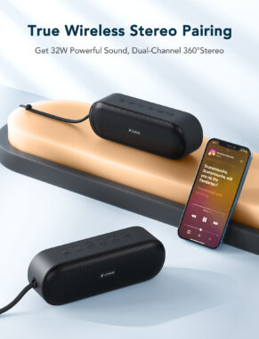 IPX7 waterproof 20W Bluetooth speaker outdoor portable