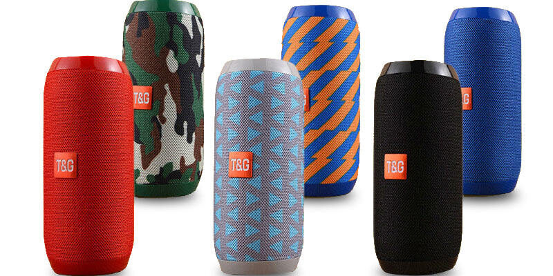 Portable TWS Bluetooth Speaker with Dual Bass for Camping