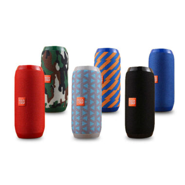 Portable TWS Bluetooth Speaker with Dual Bass for Camping

