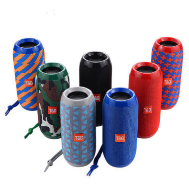 Portable TWS Bluetooth Speaker with Dual Bass for Camping

