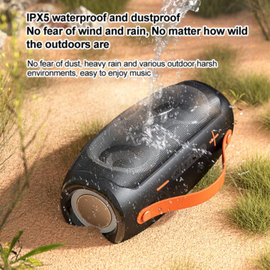  RGB LED Portable Waterproof Bluetooth Speaker for Outdoor Use