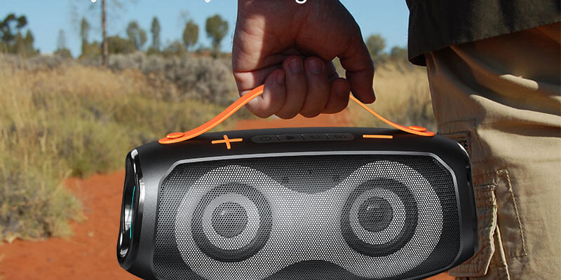 RGB LED Portable Waterproof Bluetooth Speaker for Outdoor Use