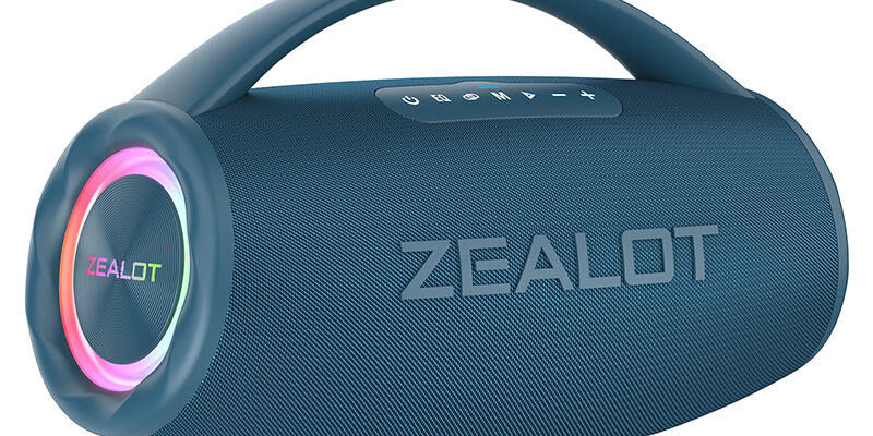 High power portable waterproof Bluetooth speaker with RGB LED lights