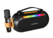 Outdoor Bluetooth Speaker with Wireless Microphone and Amplifier