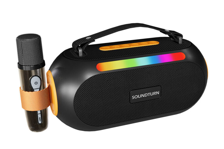 High Power Outdoor Bluetooth Speaker with Wireless Microphone for Events & Parties (2) Outdoor Bluetooth Speaker with Wireless Microphone and Amplifier