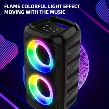 Smart Outdoor Party Bluetooth Speaker with LED Lights