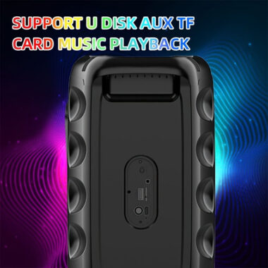 Smart Outdoor Party Bluetooth Speaker with LED Lights