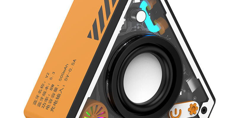 Mini Wireless Bluetooth Speaker Set with LED for Gaming and Parties