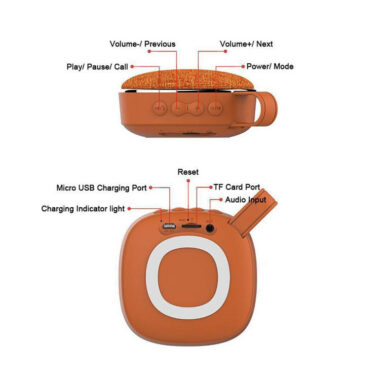 Portable Mini Bluetooth Speaker with Deep Bass for Home and Outdoor Use
