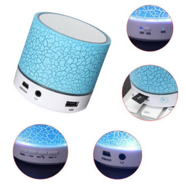 Mini Wireless Bluetooth Speaker with LED and TF Card Slot