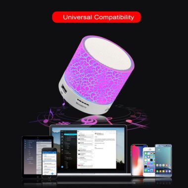 Mini Wireless Bluetooth Speaker with LED and TF Card Slot