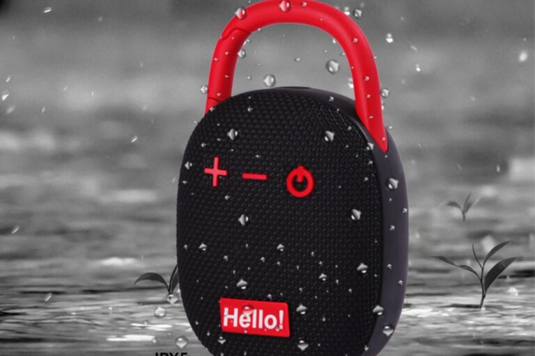 Portable 5W Bluetooth Speaker with Clip for Outdoor Use (1) Portable 5W Bluetooth Speaker with Clip for Outdoor Use