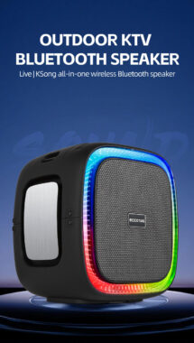 Private Mold Outdoor Waterproof Bluetooth Speaker with LED Lights