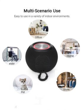 TG337 Portable Bluetooth Speaker with Colorful Lamp and Fabric Cover
