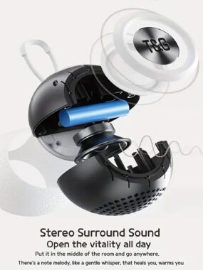 TG337 Portable Bluetooth Speaker with Colorful Lamp and Fabric Cover