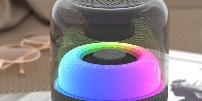 YD-19 for Bluetooth Speaker with RGB Colors and HIFI Sound Quality Heavy Bass Small Size for Computer and Mobile Phone Use